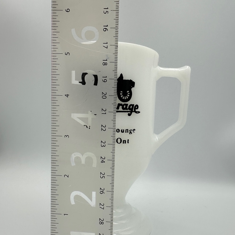 Vintage milk glass mug from The Garage Dining Lounge - London, ON - Picture 2 of 9